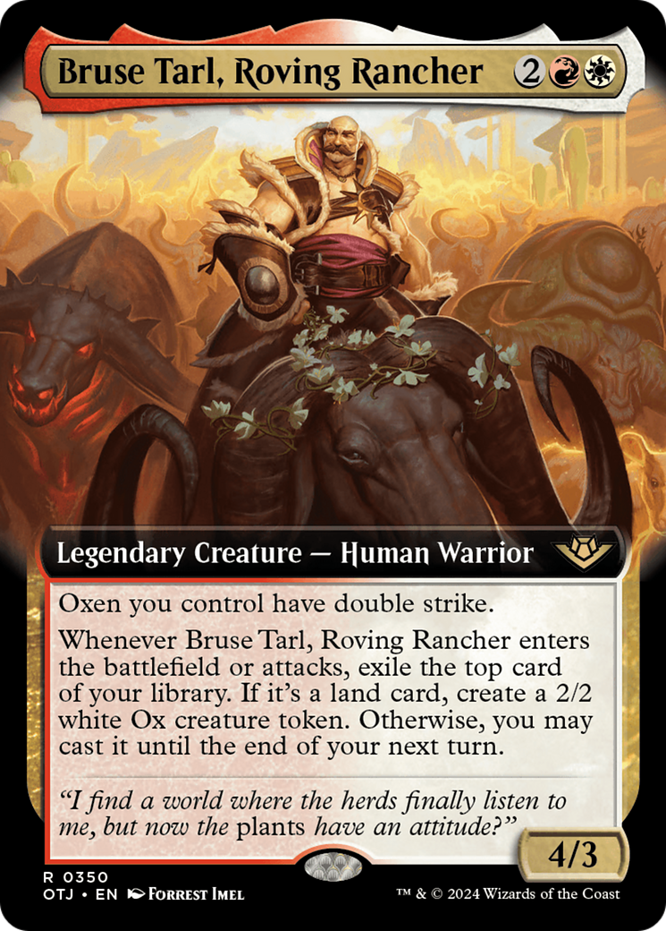 Bruse Tarl, Roving Rancher (Extended Art) [Outlaws of Thunder Junction] | Card Citadel