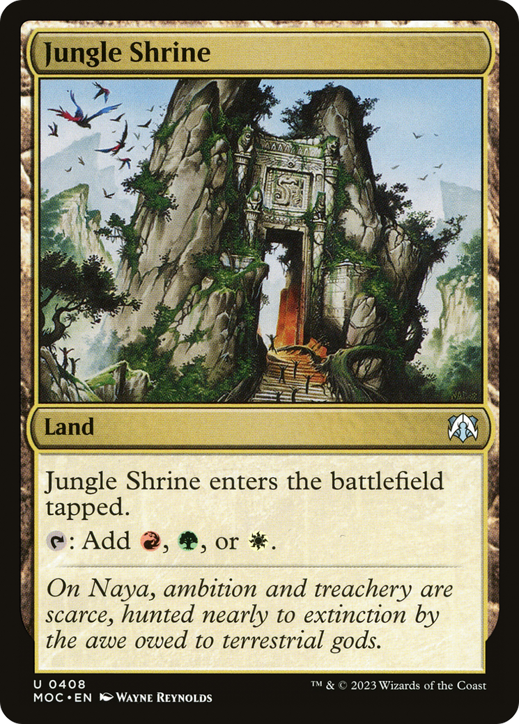 Jungle Shrine [March of the Machine Commander] | Card Citadel