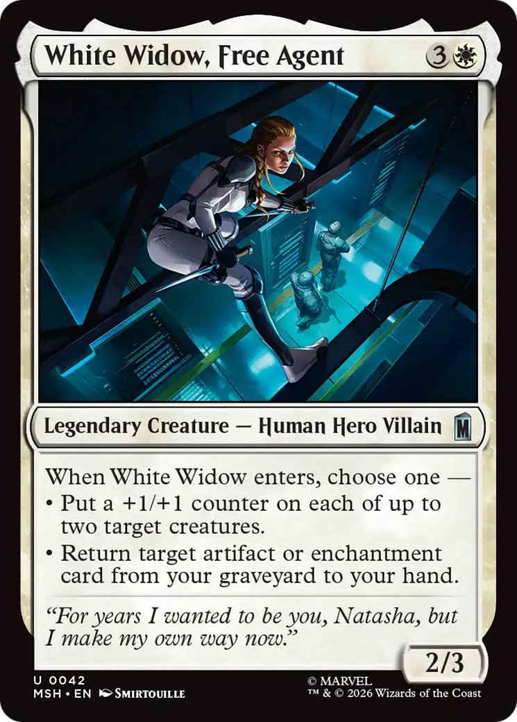 White Widow, Free Agent [Marvel Super Heroes] | Card Citadel