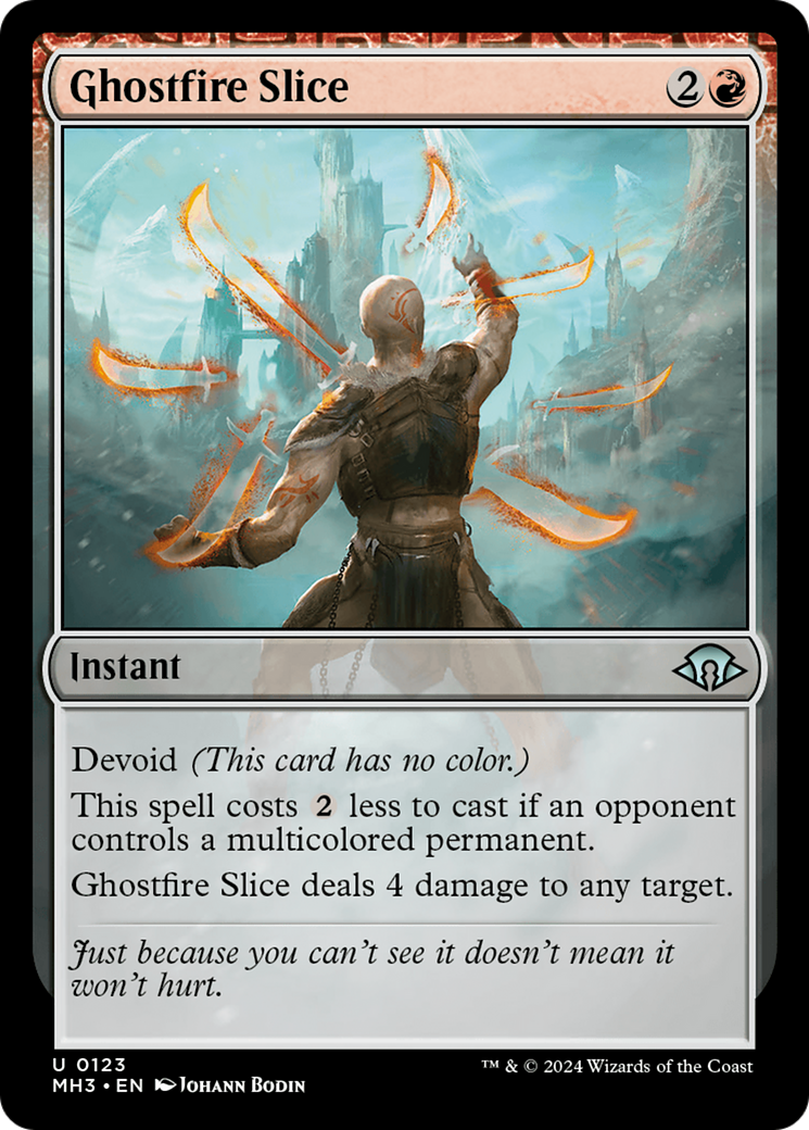 Ghostfire Slice [Modern Horizons 3] | Card Citadel