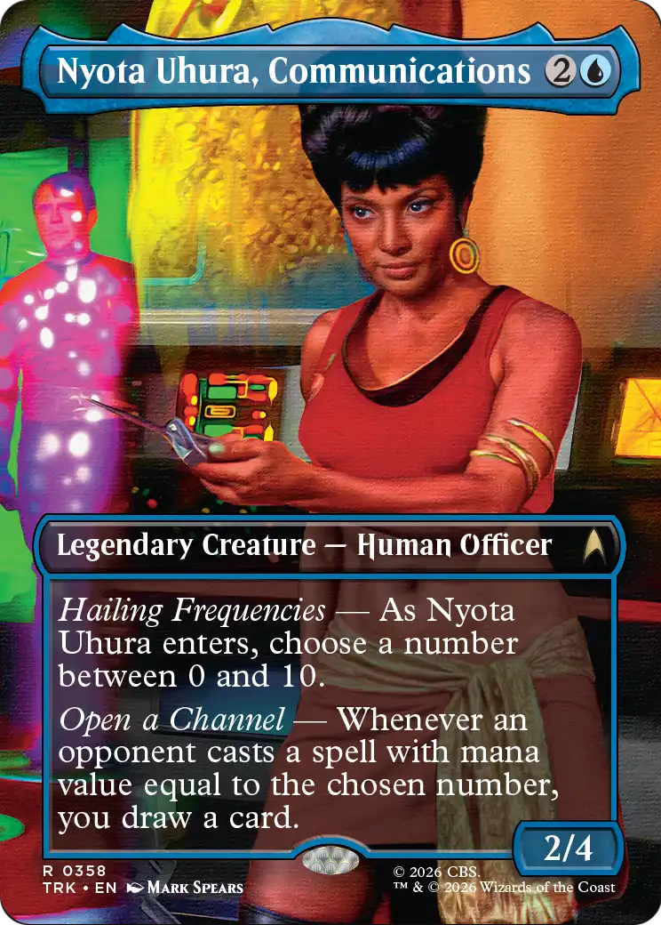 Nyota Uhura, Communications Officer (Borderless) [Star Trek] | Card Citadel