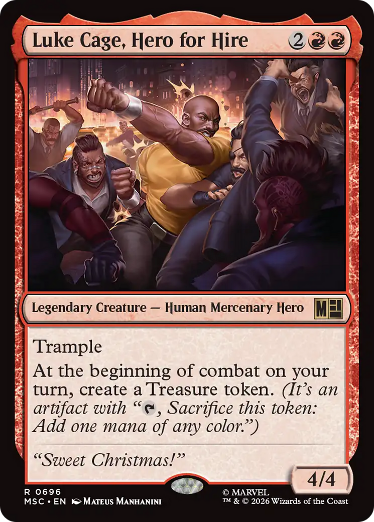 Luke Cage, Hero for Hire [Marvel Super Heroes Commander] | Card Citadel
