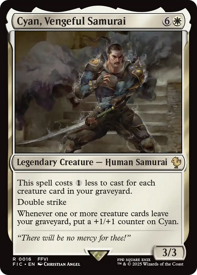 Cyan, Vengeful Samurai [FINAL FANTASY Commander] | Card Citadel
