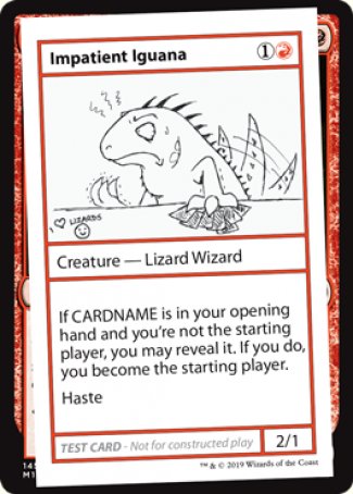 Impatient Iguana (2021 Edition) [Mystery Booster Playtest Cards] | Card Citadel