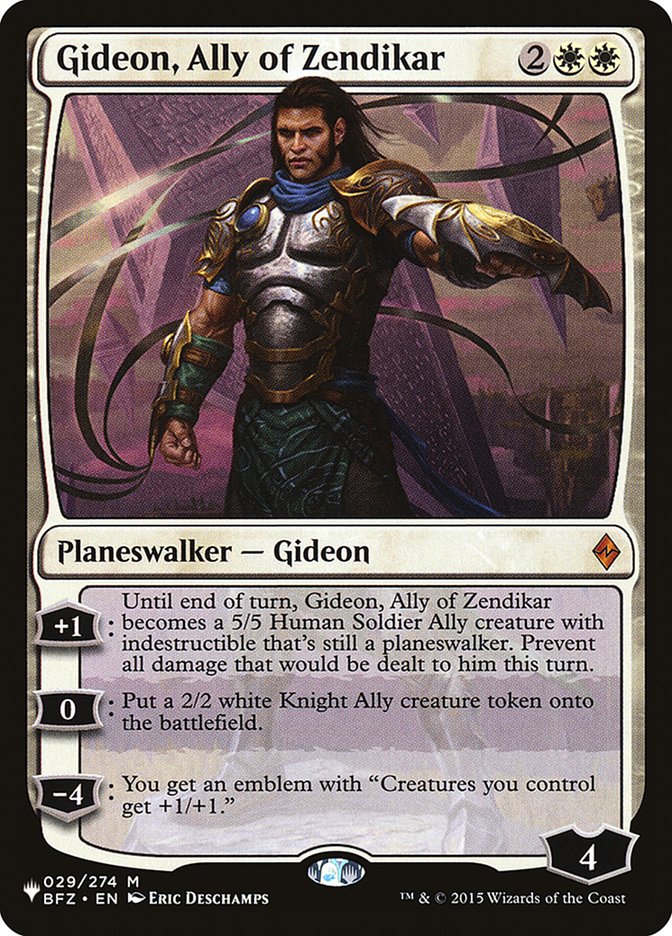 Gideon, Ally of Zendikar [The List] | Card Citadel