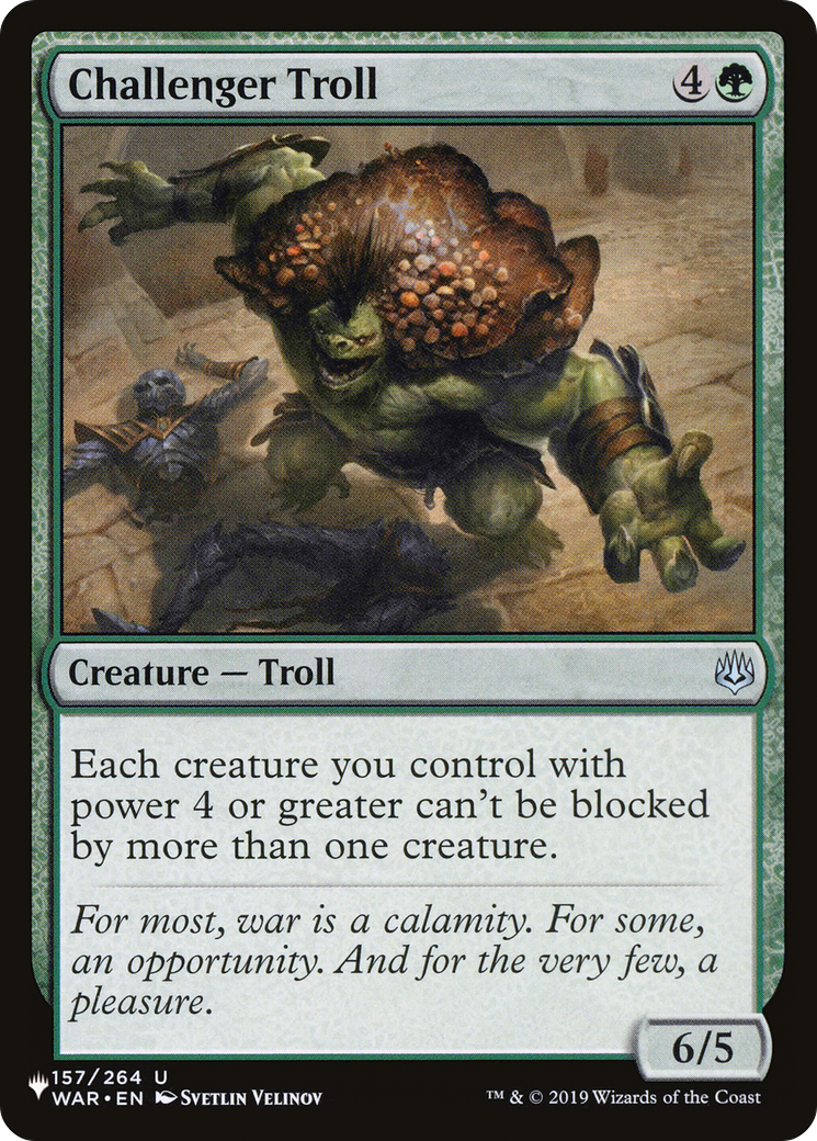 Challenger Troll [The List Reprints] | Card Citadel