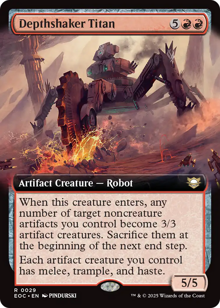 Depthshaker Titan (Extended Art) [Edge of Eternities Commander] | Card Citadel