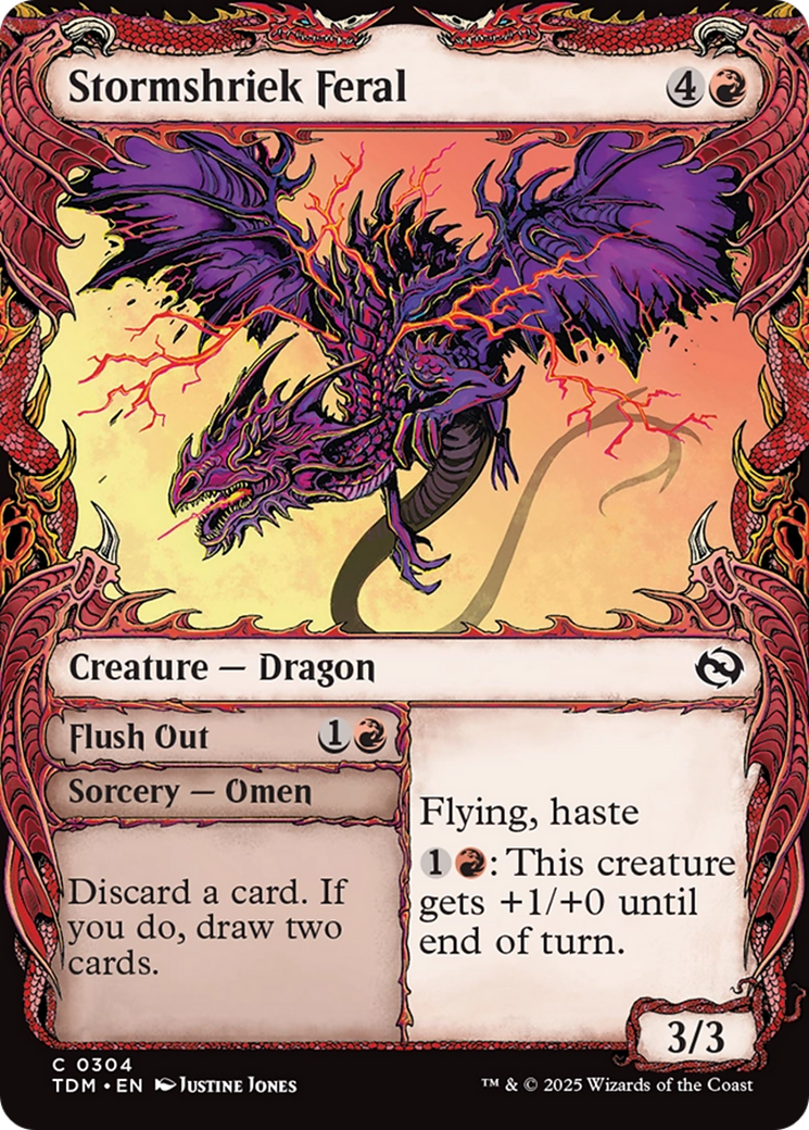 Stormshriek Feral (Showcase) [Tarkir: Dragonstorm] | Card Citadel