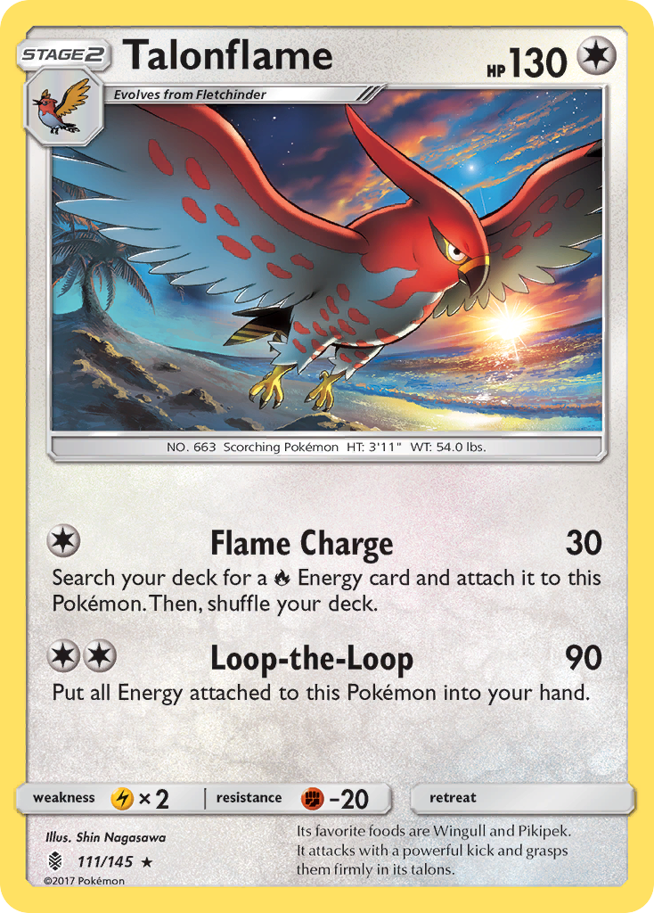 Talonflame (111/145) [Sun & Moon: Guardians Rising] | Card Citadel