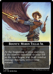 Bounty: Miron Tillas Jr. // Bounty Rules Double-Sided Token [Outlaws of Thunder Junction Commander Tokens] | Card Citadel