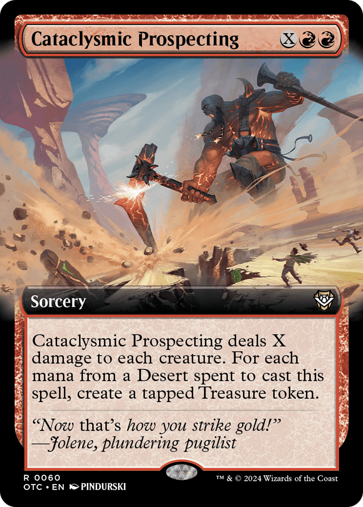 Cataclysmic Prospecting (Extended Art) [Outlaws of Thunder Junction Commander] | Card Citadel