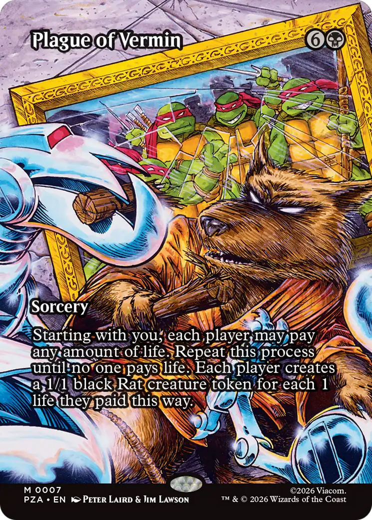 Plague of Vermin (Borderless) [Teenage Mutant Ninja Turtles Eternal-Legal] | Card Citadel