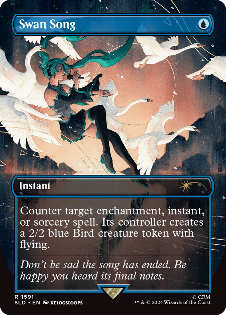 Swan Song (1591) (Rainbow Foil) [Secret Lair Drop Series] | Card Citadel