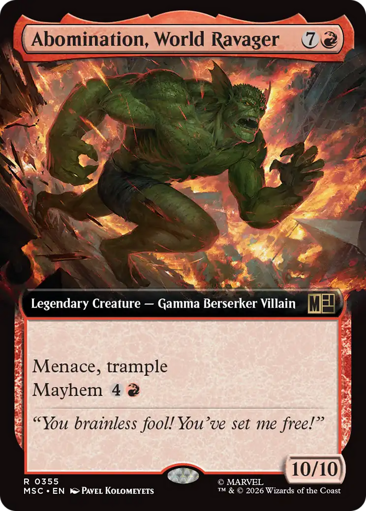 Abomination, World Ravager (Extended Art) [Marvel Super Heroes Commander] | Card Citadel