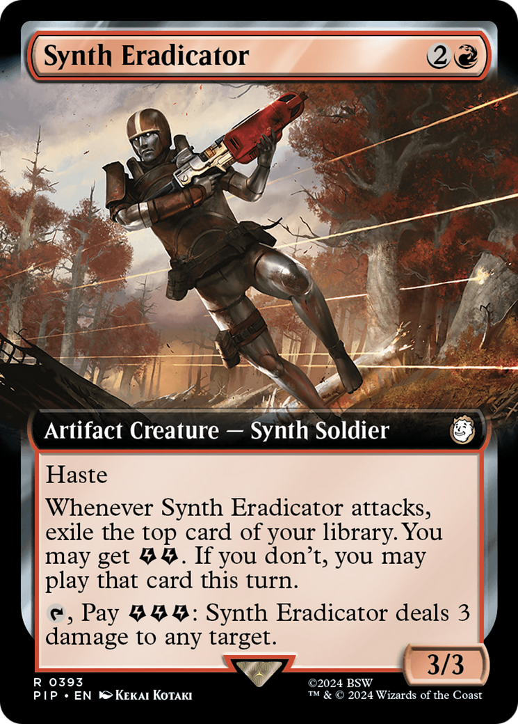 Synth Eradicator (Extended Art) [Fallout] | Card Citadel