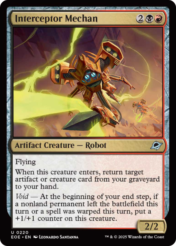 Interceptor Mechan [Edge of Eternities] | Card Citadel