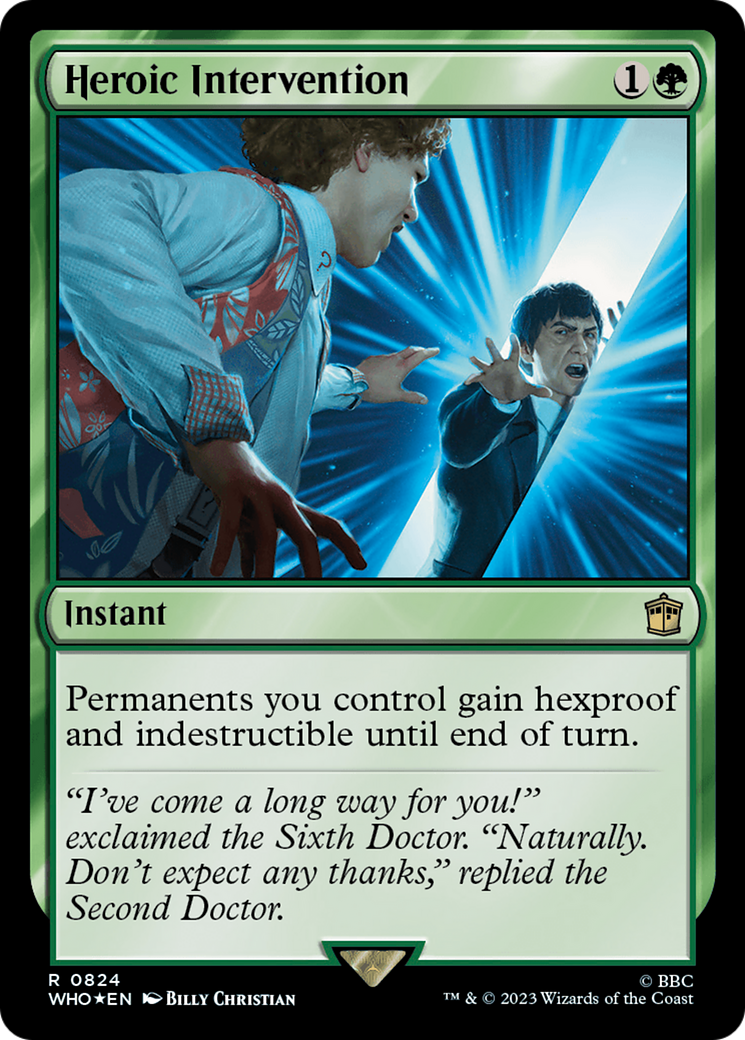 Heroic Intervention (Surge Foil) [Doctor Who] | Card Citadel