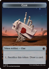 Angel (0002) // Clue Double-Sided Token [Foundations Commander Tokens] | Card Citadel