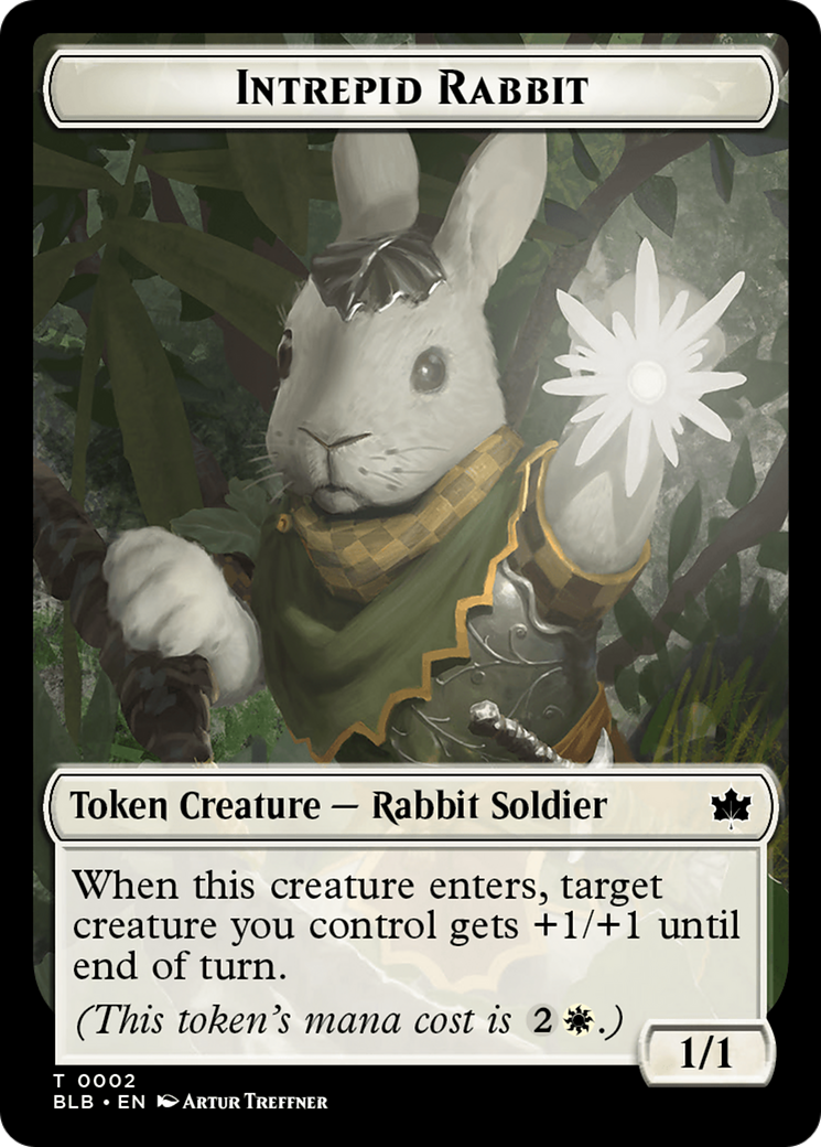 Intrepid Rabbit Token [Bloomburrow Tokens] | Card Citadel