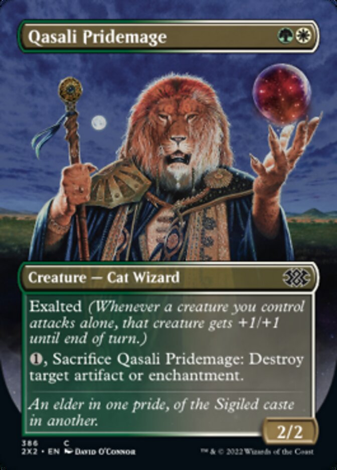 Qasali Pridemage (Borderless Alternate Art) [Double Masters 2022] | Card Citadel