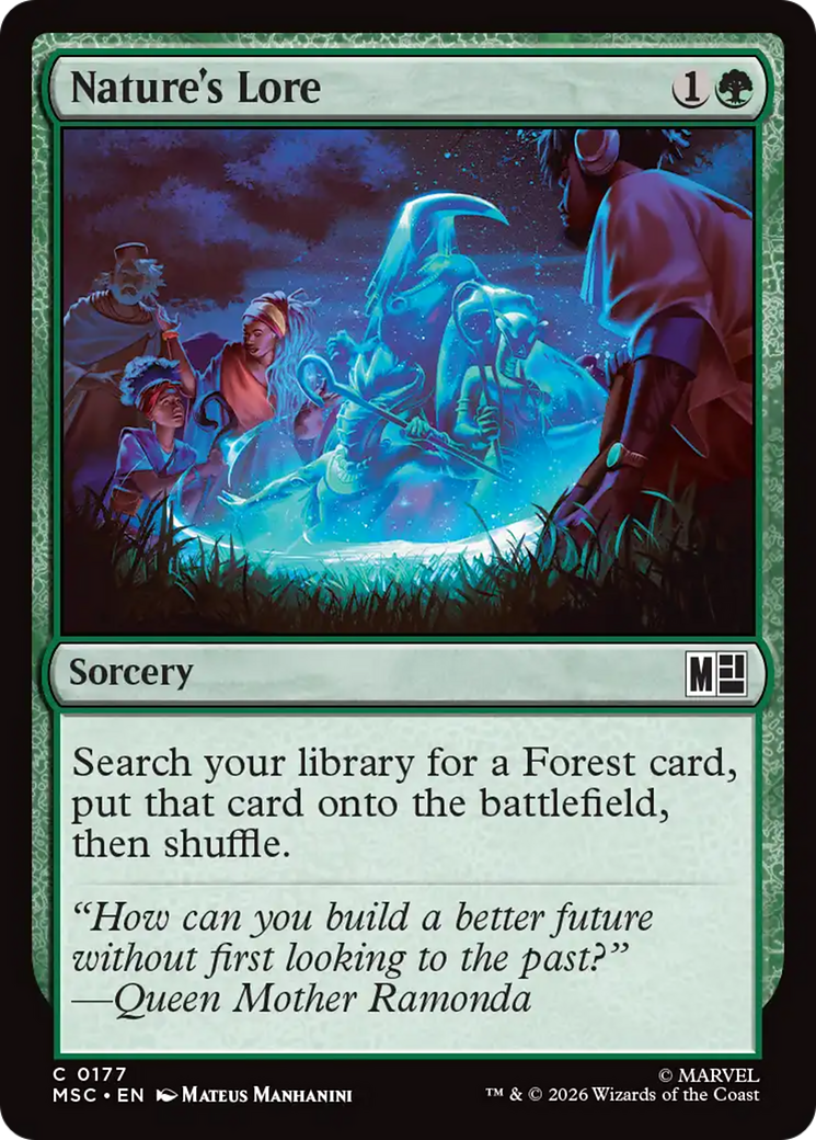 Nature's Lore (Surge Foil) [Marvel Super Heroes Commander] | Card Citadel