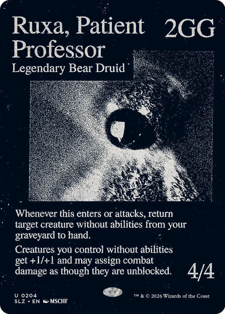 Ruxa, Patient Professor (0204) [Secret Lair x MSCHF: The Zeta Set] | Card Citadel