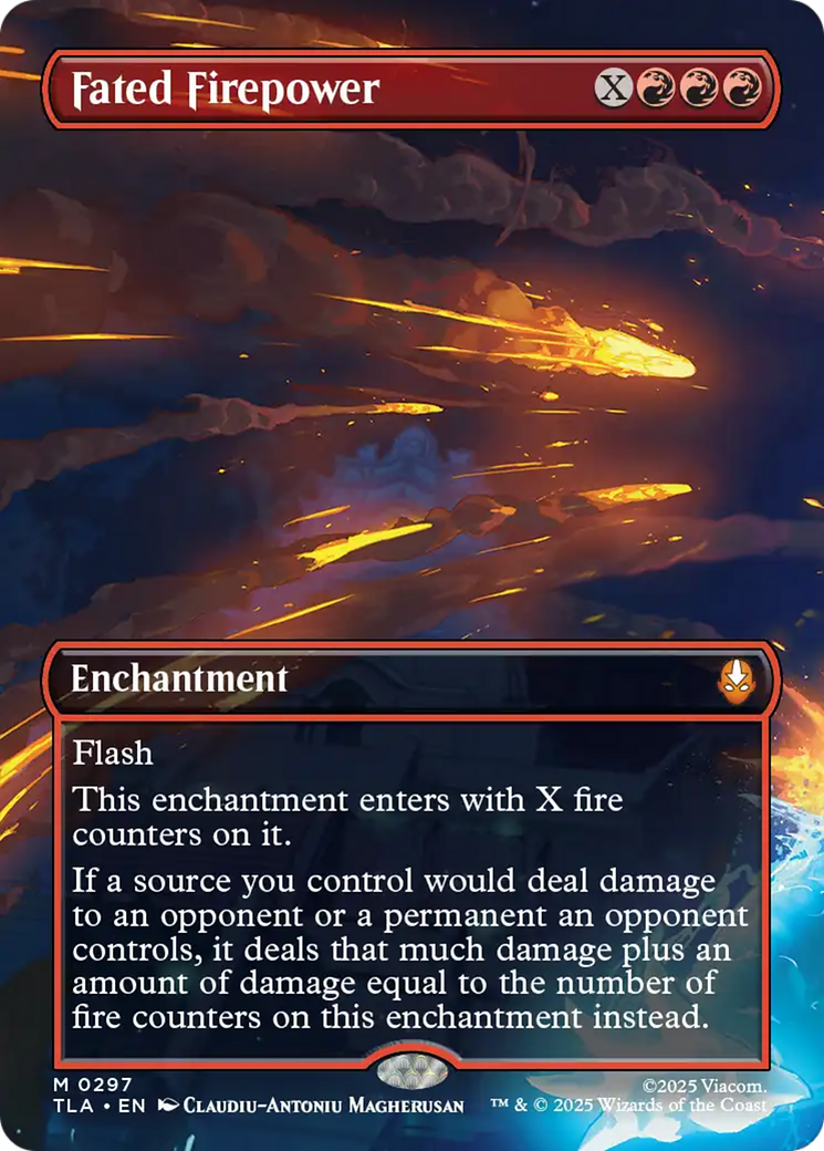 Fated Firepower (Borderless) [Avatar: The Last Airbender] | Card Citadel