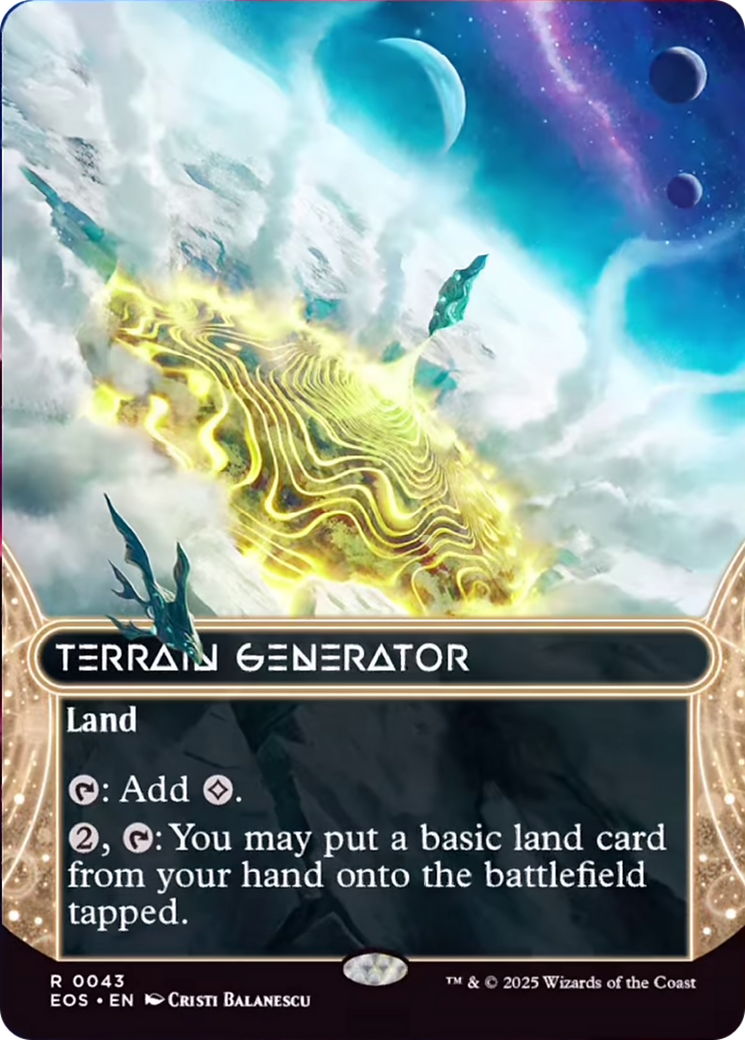 Terrain Generator (0043) (Borderless) [Edge of Eternities: Stellar Sights] | Card Citadel