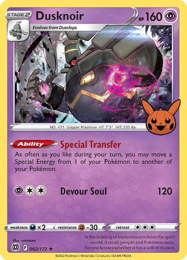 Dusknoir (062/172) [Trick or Trade] | Card Citadel