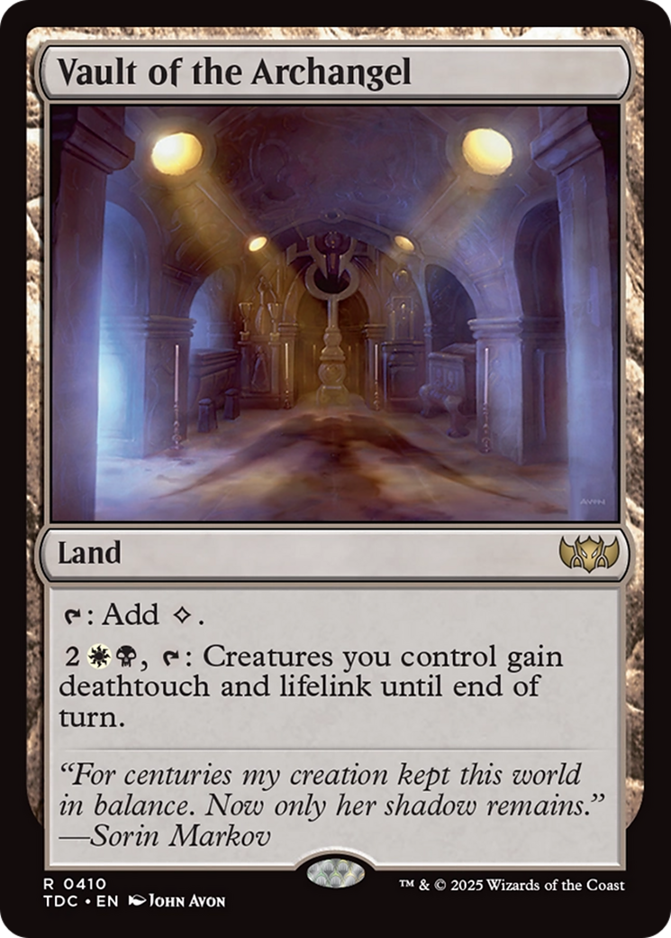 Vault of the Archangel [Tarkir: Dragonstorm Commander] | Card Citadel