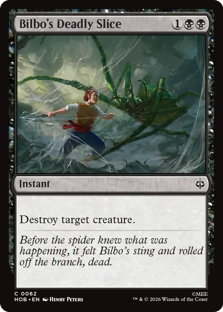 Bilbo's Deadly Slice [The Hobbit] | Card Citadel