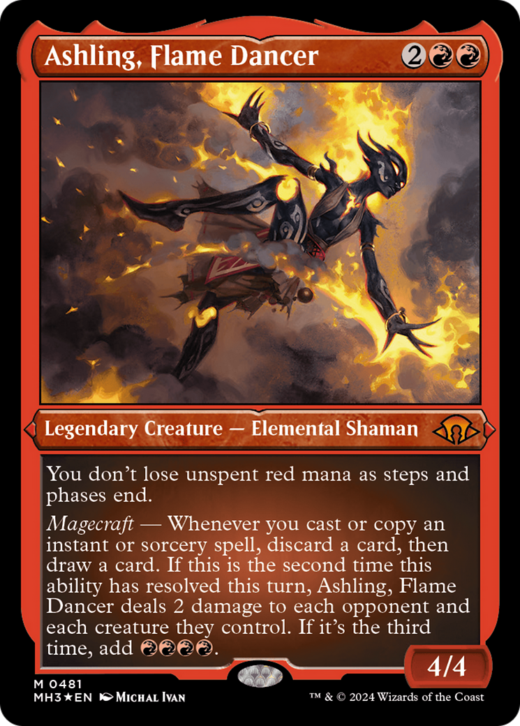 Ashling, Flame Dancer (Foil Etched) [Modern Horizons 3] | Card Citadel