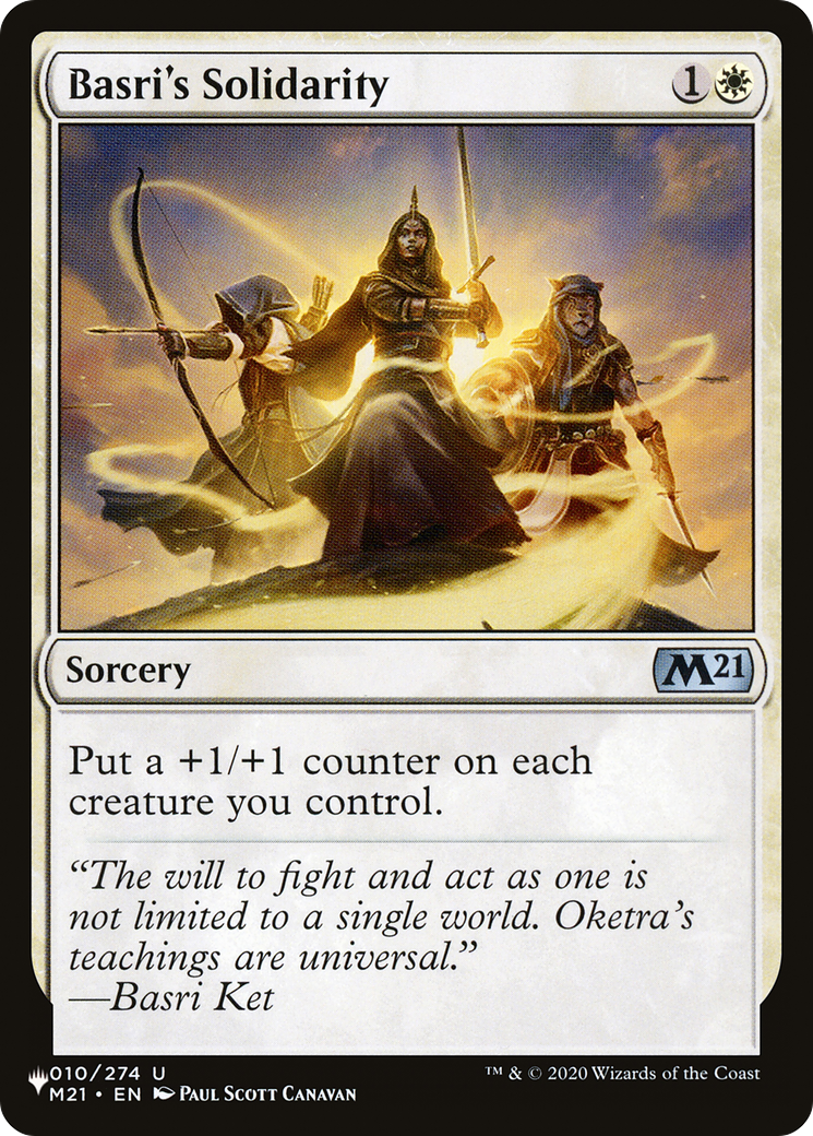 Basri's Solidarity [The List Reprints] | Card Citadel