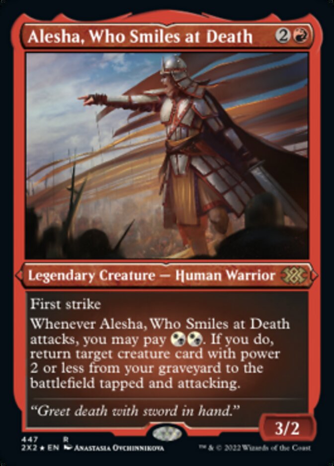 Alesha, Who Smiles at Death (Foil Etched) [Double Masters 2022] | Card Citadel