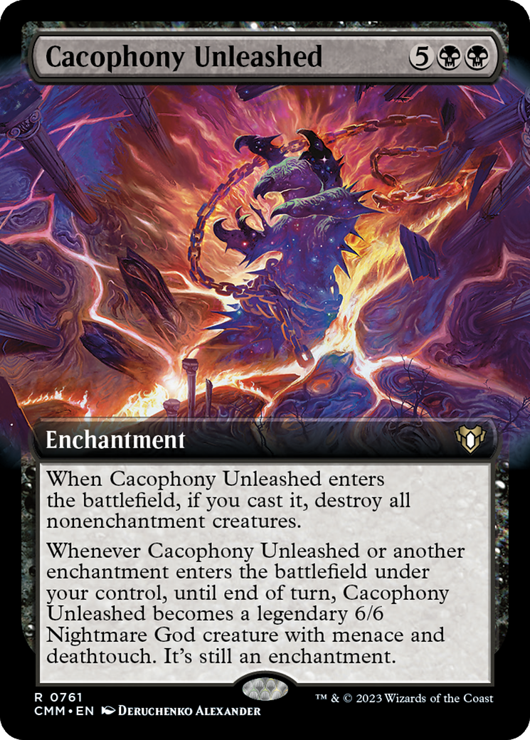 Cacophony Unleashed (Extended Art) [Commander Masters] | Card Citadel