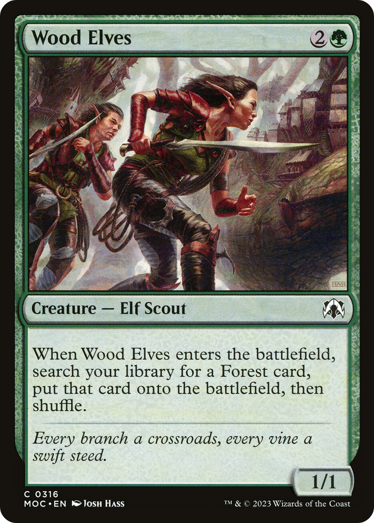 Wood Elves [March of the Machine Commander] | Card Citadel