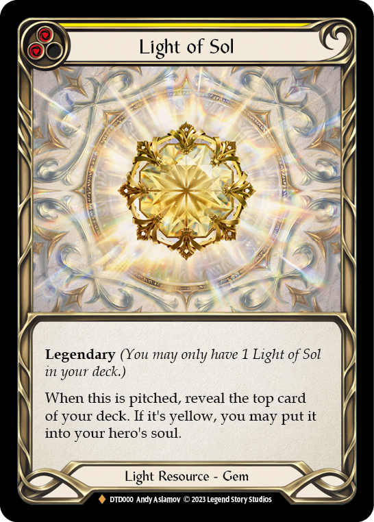 Light of Sol [DTD000] (Dusk Till Dawn)  Rainbow Foil | Card Citadel