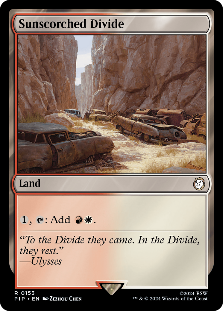 Sunscorched Divide [Fallout] | Card Citadel