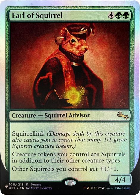 Earl of Squirrel (Unfinity Foil Edition) [The List] | Card Citadel