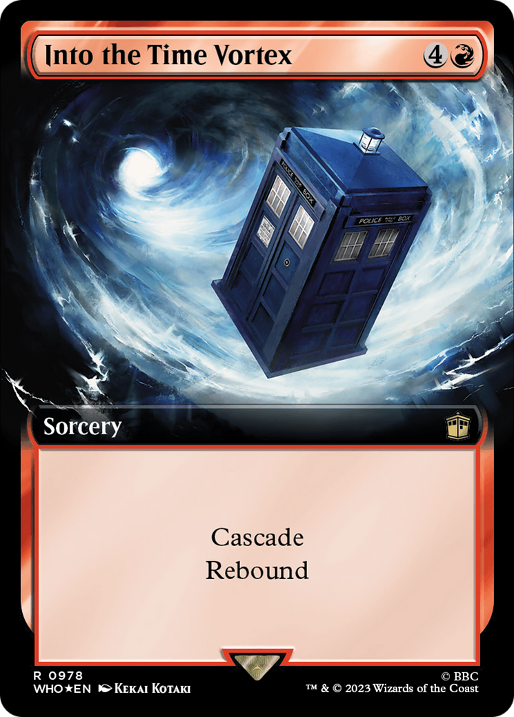 Into the Time Vortex (Extended Art) (Surge Foil) [Doctor Who] | Card Citadel