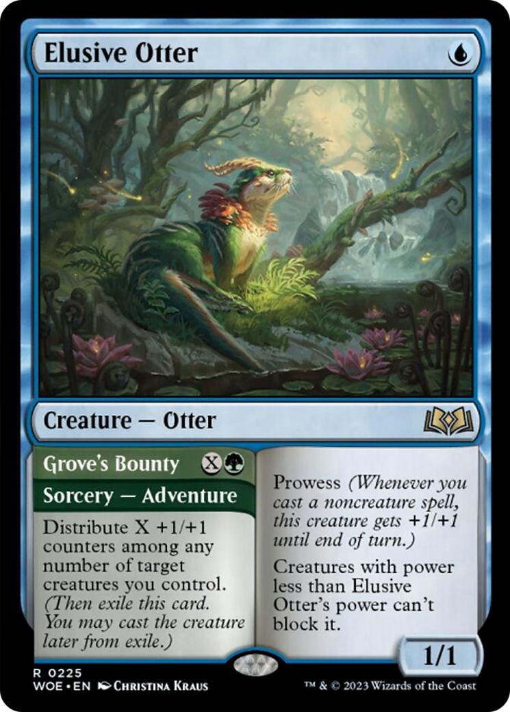 Elusive Otter // Grove's Bounty [Wilds of Eldraine] | Card Citadel