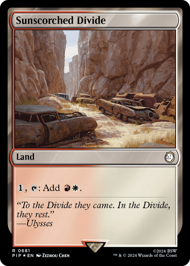 Sunscorched Divide (Surge Foil) [Fallout] | Card Citadel