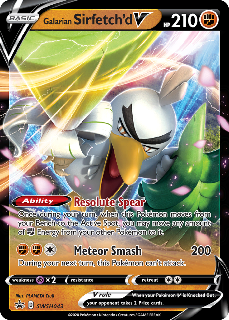 Galarian Sirfetch'd V (SWSH043) [Sword & Shield: Black Star Promos] | Card Citadel
