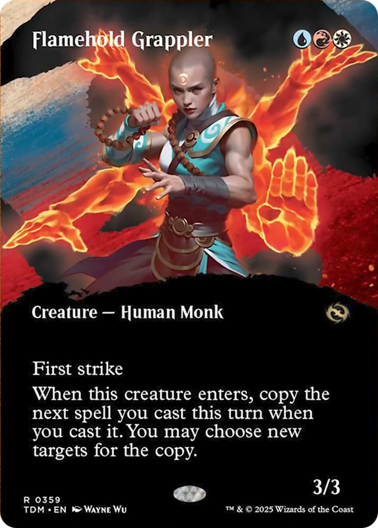 Flamehold Grappler (Borderless) [Tarkir: Dragonstorm] | Card Citadel