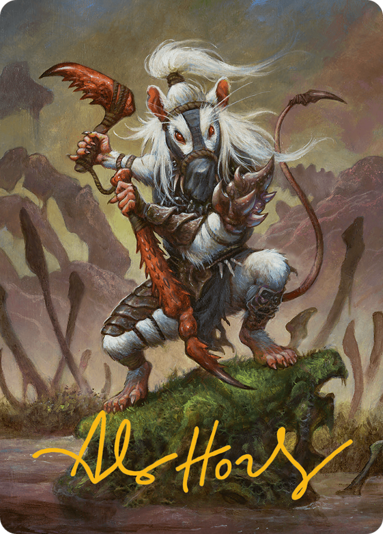 Ink-Eyes, Servant of Oni Art Card (Gold-Stamped Signature) [Bloomburrow Art Series] | Card Citadel