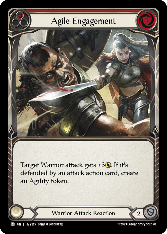 Agile Engagement (Red) [HVY115] (Heavy Hitters)  Rainbow Foil | Card Citadel