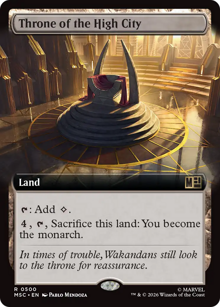 Throne of the High City (Extended Art) [Marvel Super Heroes Commander] | Card Citadel