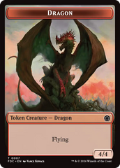 Dragon (0007) // Treasure Double-Sided Token [Foundations Commander Tokens] | Card Citadel
