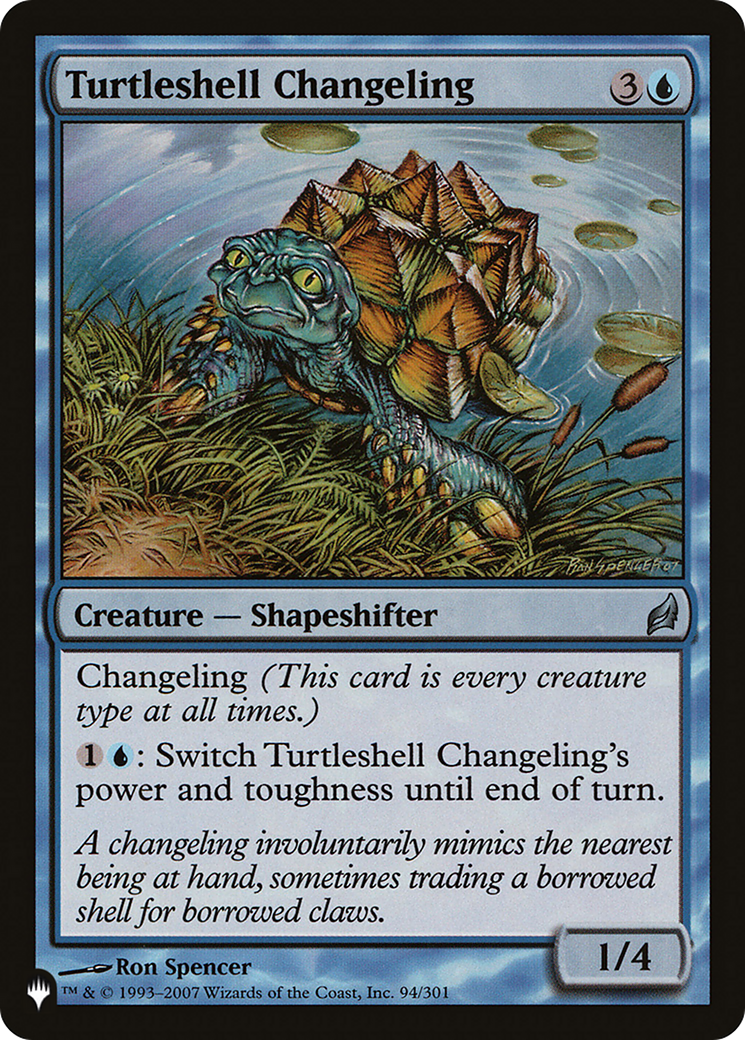 Turtleshell Changeling [The List Reprints] | Card Citadel