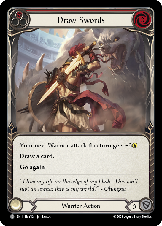 Draw Swords (Red) [HVY121] (Heavy Hitters) | Card Citadel